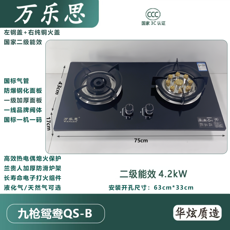 万乐思-QS-B九枪鸳鸯 热电偶 T天