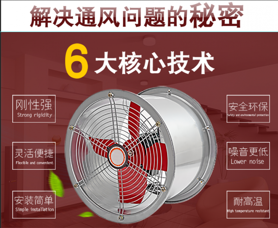 300mm兴林滚筒排气扇-铜线