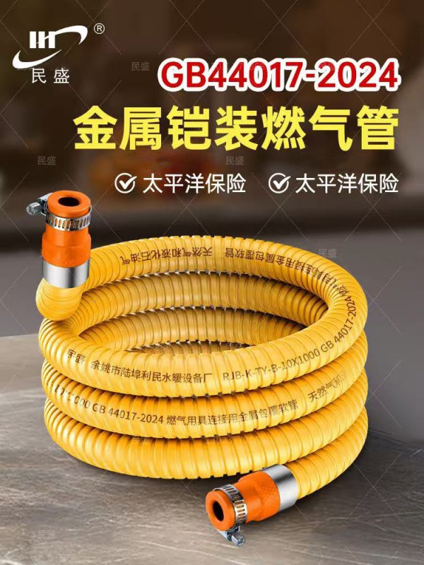民盛 金属铠装燃气管-2米（国标）