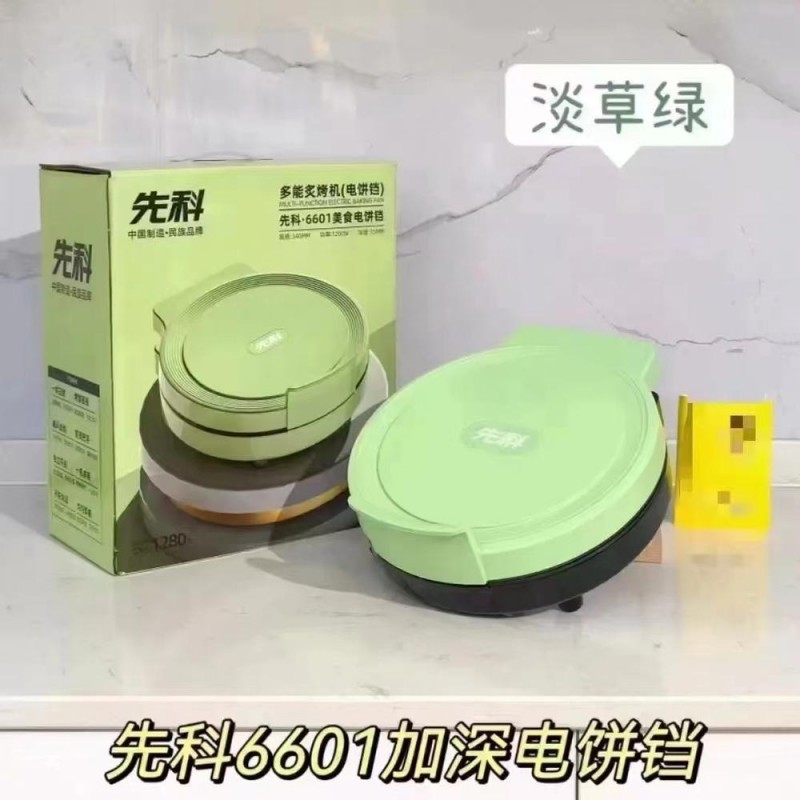 夏新/先科电饼铛 6601 中国红34CM