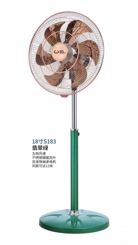 威力18寸电镀不锈钢网钢六叶-S183